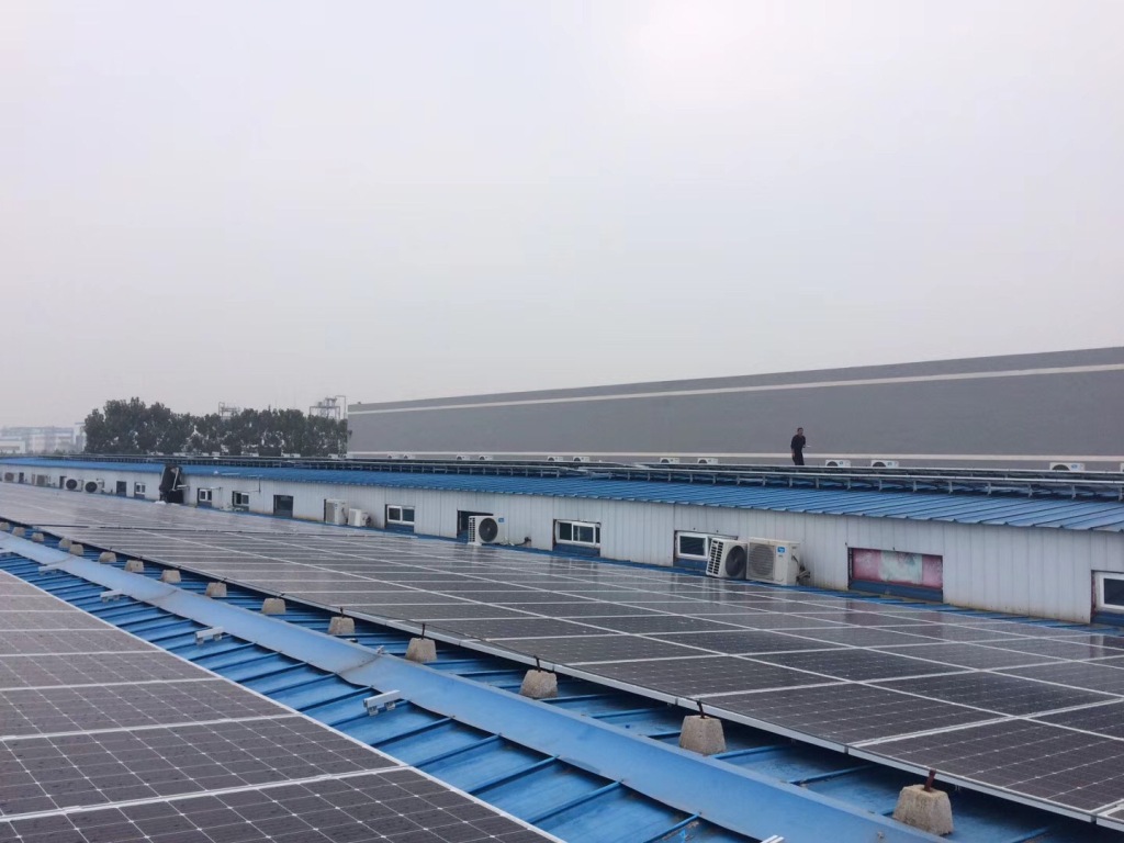濟寧正大藥業1MW光伏發電項目施工中